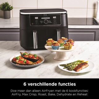 Ninja Foodi AF400EU Dubbele Airfryer XXL 9.5L