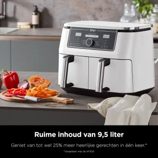 Ninja Foodi AF400EUWH Limited Edition Airfryer XXL Dual Zone