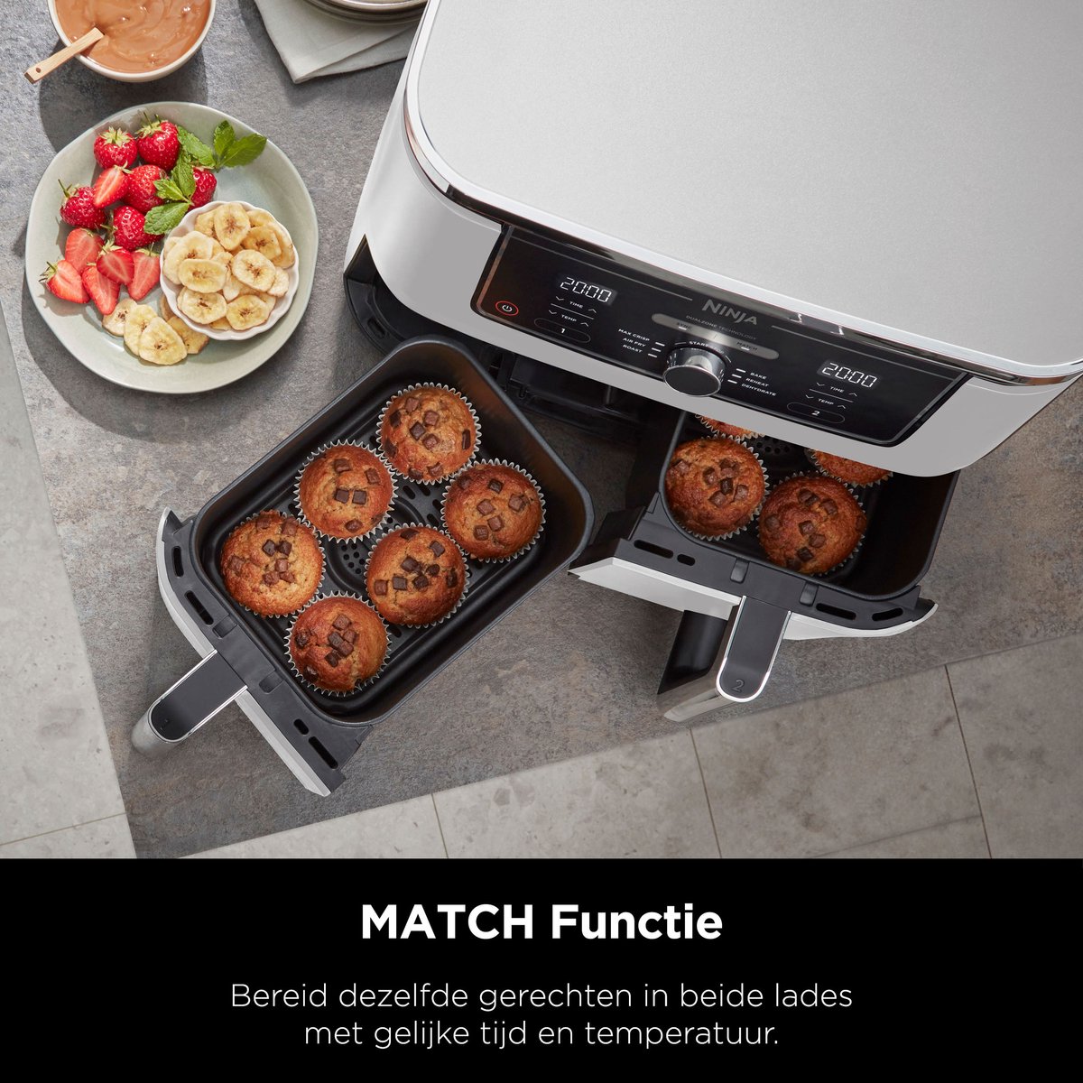 Ninja Foodi AF400EUWH Limited Edition Airfryer XXL Dual Zone