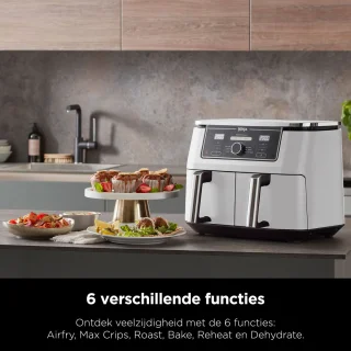 Ninja Foodi AF400EUWH Limited Edition Airfryer XXL Dual Zone