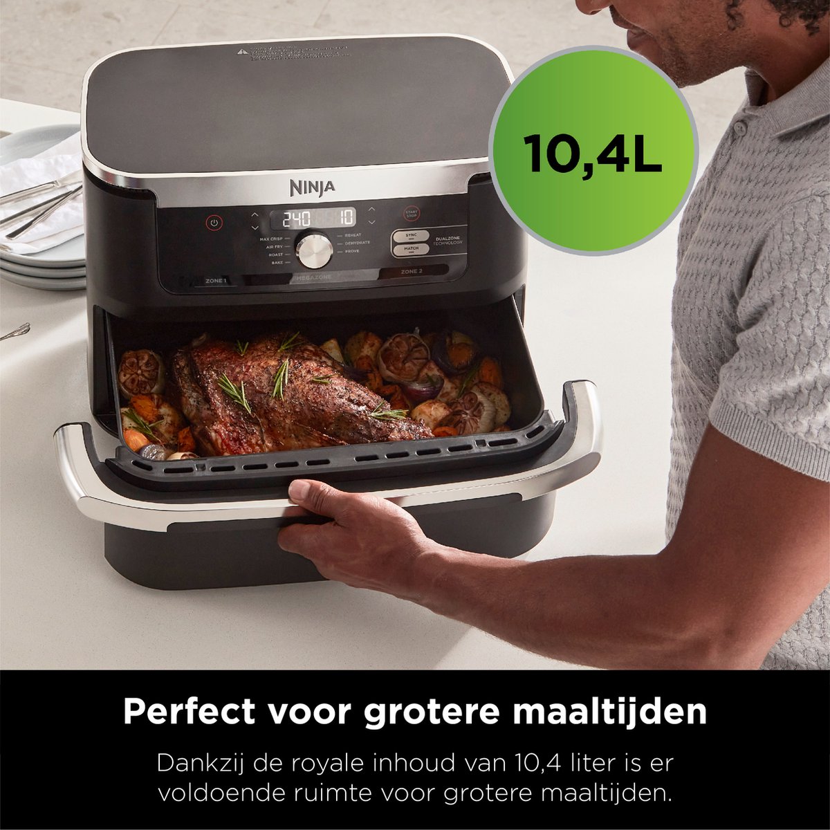 Ninja Foodi AF500EU Mega Dubbele Airfryer XXL