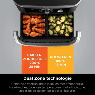 Ninja Foodi AF500EU Mega Dubbele Airfryer XXL