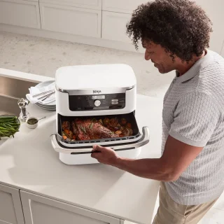 Ninja Foodi AF500EUWH Mega Dubbele Airfryer XXL Wit