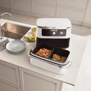 Ninja Foodi AF500EUWH Mega Dubbele Airfryer XXL Wit