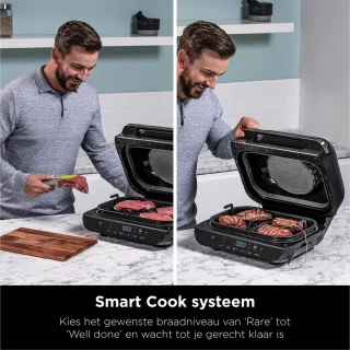 Ninja Foodi AG551EU Multifunctionele Grill en Heteluchtfriteuse 3.8L