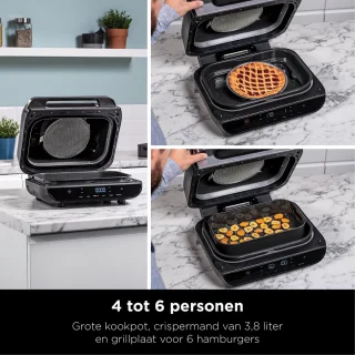 Ninja Foodi AG551EU Multifunctionele Grill en Heteluchtfriteuse 3.8L