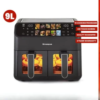 Norvia Dubbele Airfryer XXL 9L