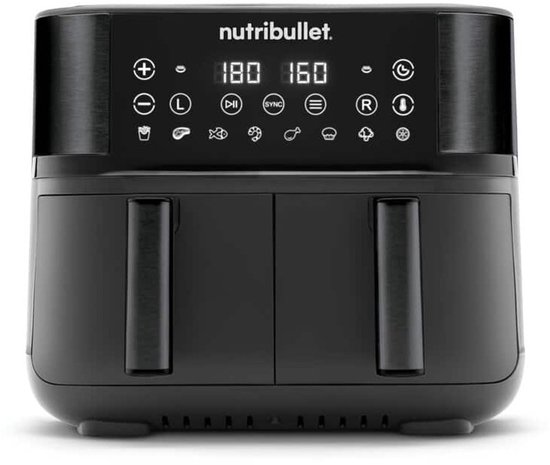 NutriBullet Air Fryer Double Bac 8L Vrijstaand Zwart
