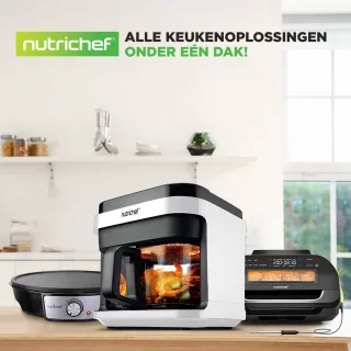 Nutrichef Airfryer 5,5 L Wit