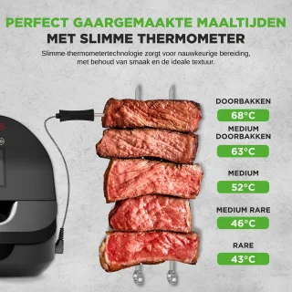 NutriChef Smokeless Grill - Airfryer & Grill