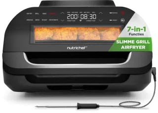 NutriChef Smokeless Grill - Airfryer & Grill