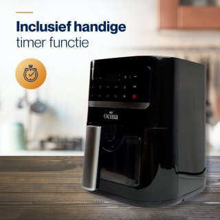 Ocina Airfryer 4,5L 1600W Zwart