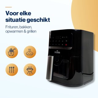 Ocina Airfryer 4,5L 1600W Zwart
