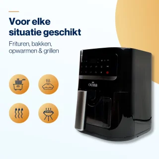 Ocina Airfryer 4,5L 1600W Zwart