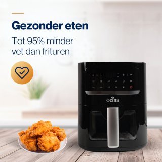 Ocina Airfryer 4,5L 1600W Zwart