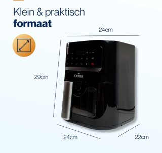 Ocina Airfryer 4,5L 1600W Zwart