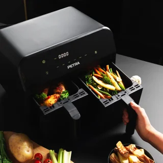 Petra Airfryer dubbele lades 7.4L