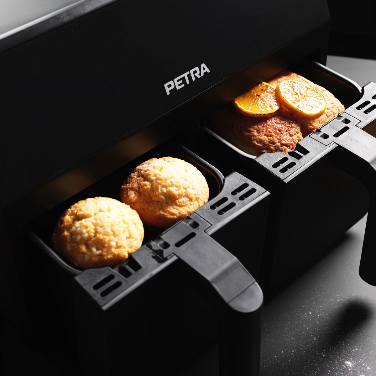 Petra Airfryer dubbele lades 7.4L