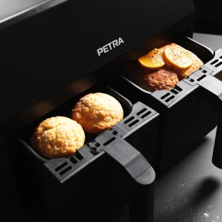 Petra Airfryer dubbele lades 7.4L