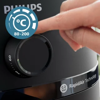 Philips 1000 Series Airfryer NA120/00 Zwart 4.2L