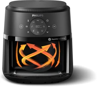 Philips 2000 Series NA211/00 Heteluchtfriteuse 3,2L Zwart/Zilver