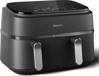 Philips 3000 Series Dual Airfryer NA351/00 9L Zwart/Zilver