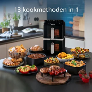 Philips 4000 Series Dual-Stacked Airfryer NA460/70