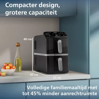 Philips 4000 Series Dual-Stacked Airfryer NA460/70