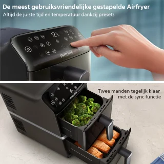 Philips 4000 Series Dual-Stacked Airfryer NA460/70