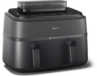 De Philips 5000 Series NA550/00 Heteluchtfriteuse Zwart in één oogopslag