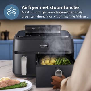 Philips 5000 Series NA551/00 Dual Basket Airfryer 9L