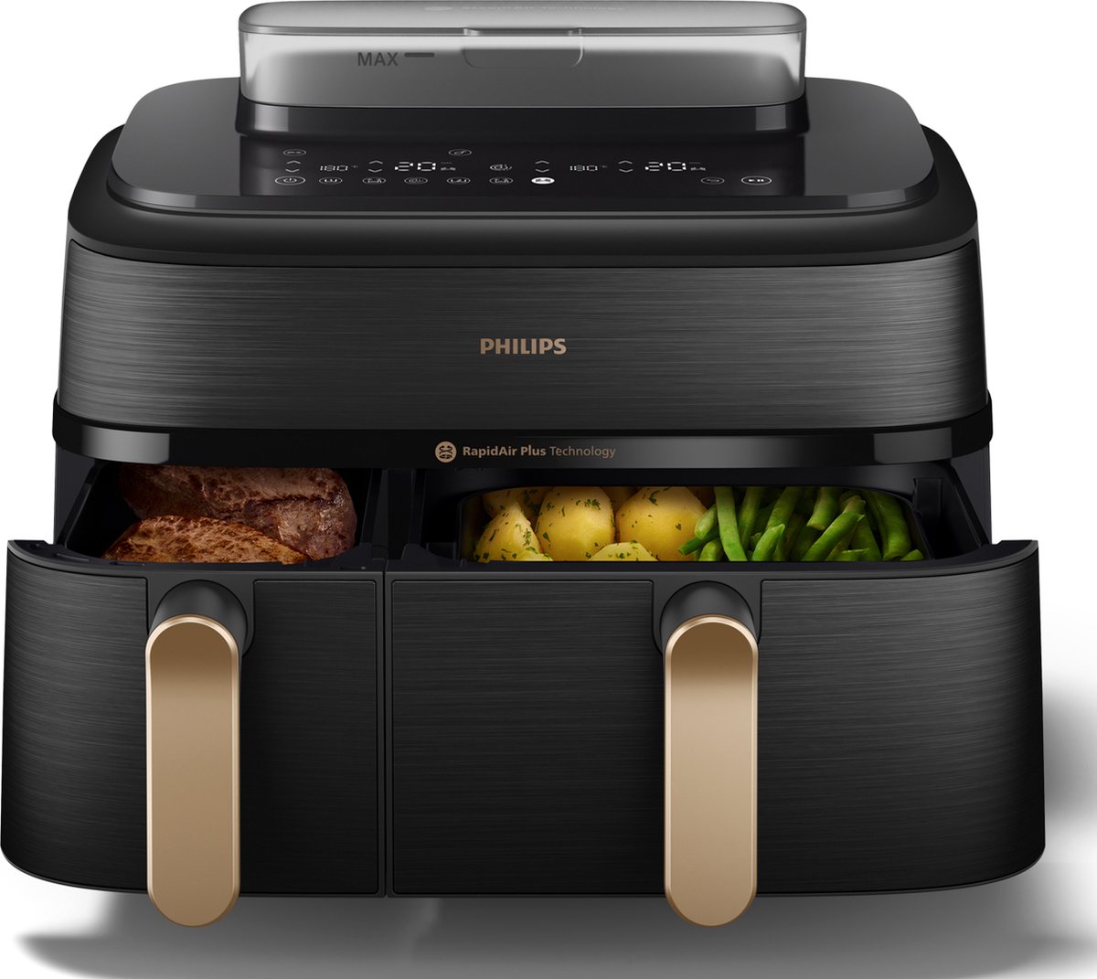 Philips 5000 series NA552/00 Heteluchtfriteuse Zwart