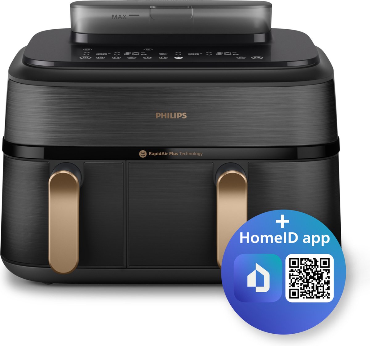 Philips 5000 series NA552/00 Heteluchtfriteuse Zwart