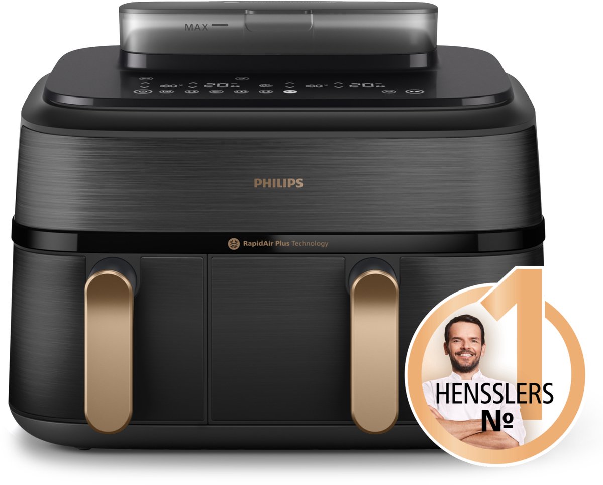 Philips 5000 series NA552/00 Heteluchtfriteuse Zwart