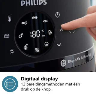 Philips Airfryer 2000 Series NA210/00 Zwart 3.2L
