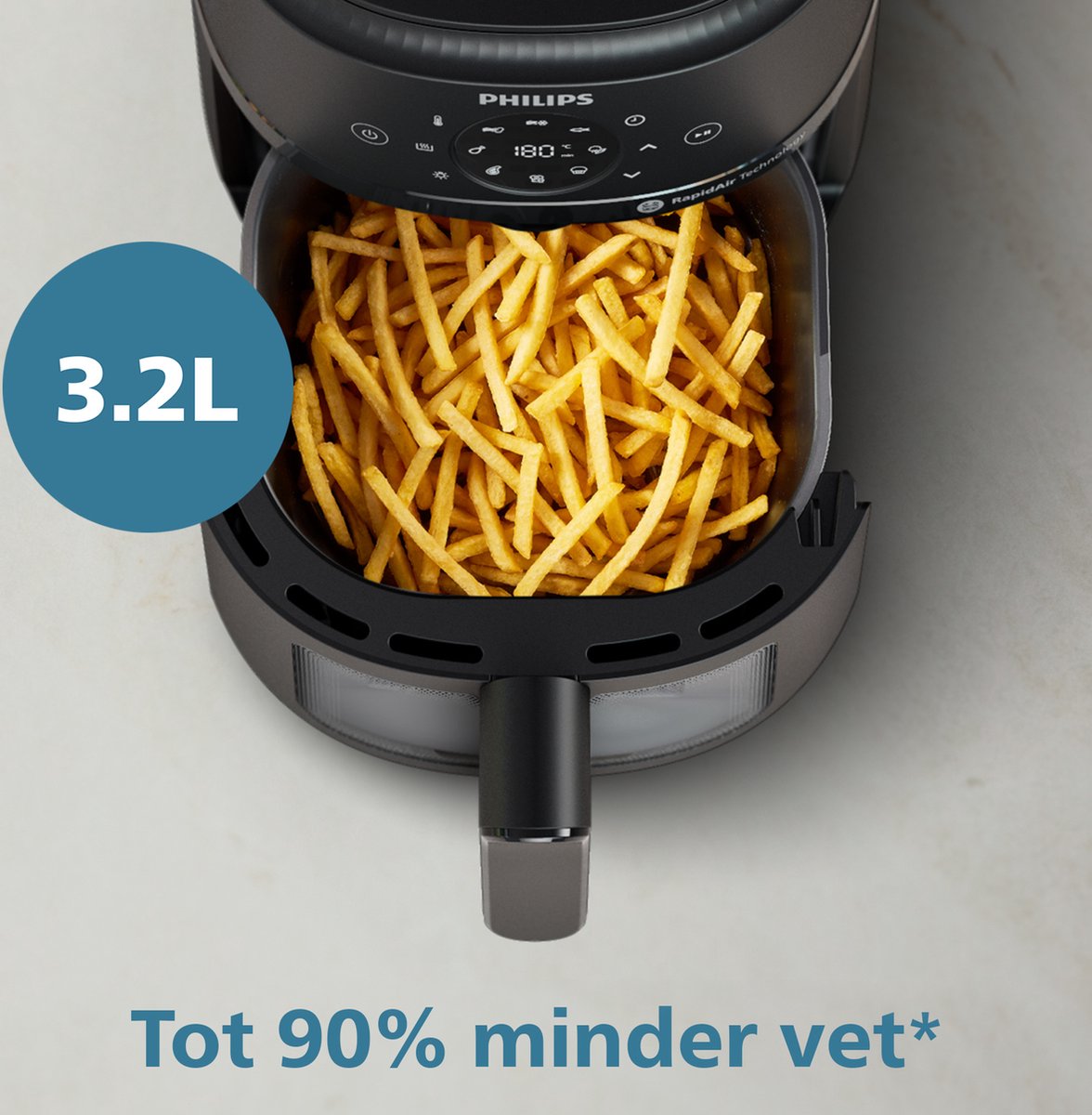 Philips Airfryer 2000 Series NA210/00 Zwart 3.2L