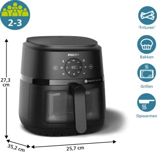 Philips Airfryer 2000 Series NA220/00 4.2L Zwart