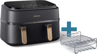 Philips Airfryer 3000 serie NA352/04 9L dubbele mand
