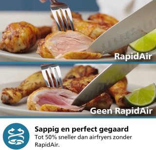 Philips Airfryer 3000 Series NA321/00 Zwart 4.2L