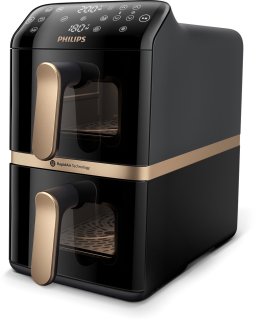 De Philips Airfryer 4000 Series (gestapeld) in één oogopslag