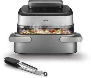 De Philips Airfryer 5000-serie Megabasket NA565/02 in één oogopslag