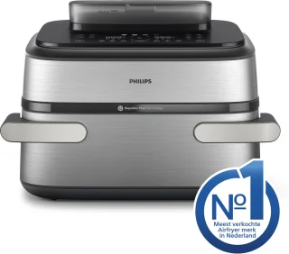 Wat vinden we goed aan de Philips Airfryer 5000-serie Megabasket NA565/02