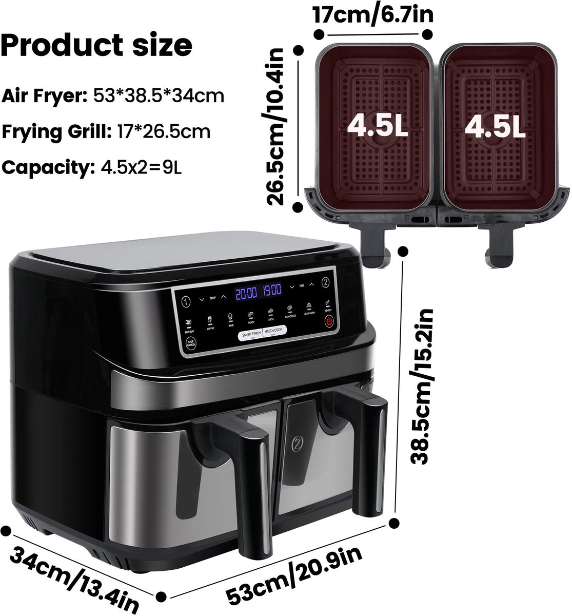 Philips Airfryer Digital XXL 9L met Grillrack Zwart
