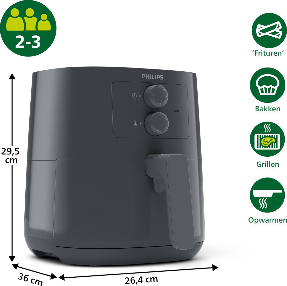 Philips Airfryer Essential 3000 Series HD9200/60 4,1L