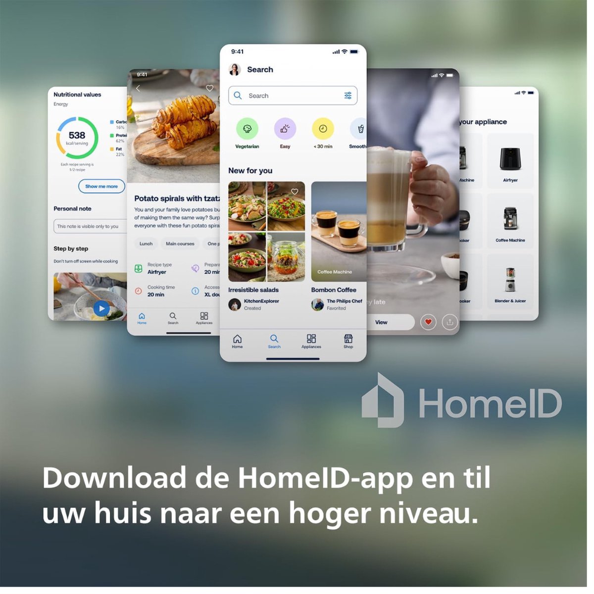 Philips Airfryer NA350/00 9L met 2 Baklades Touchscreen