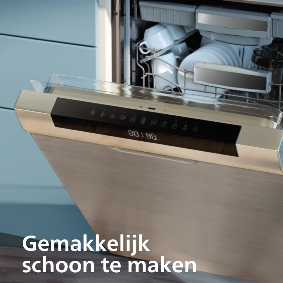 Philips Airfryer NA350/00 9L met 2 Baklades Touchscreen