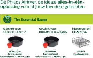 Philips Essential 3000 Series Airfryer XL HD9270/90 6.2L