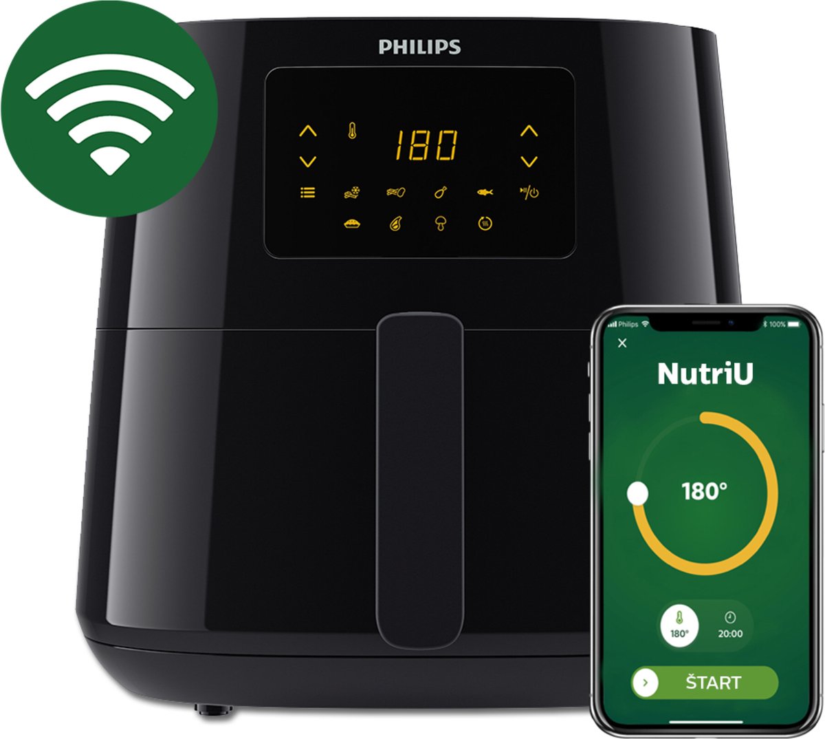 Philips Essential 5000 Series Airfryer XL HD9280/90 6.2L
