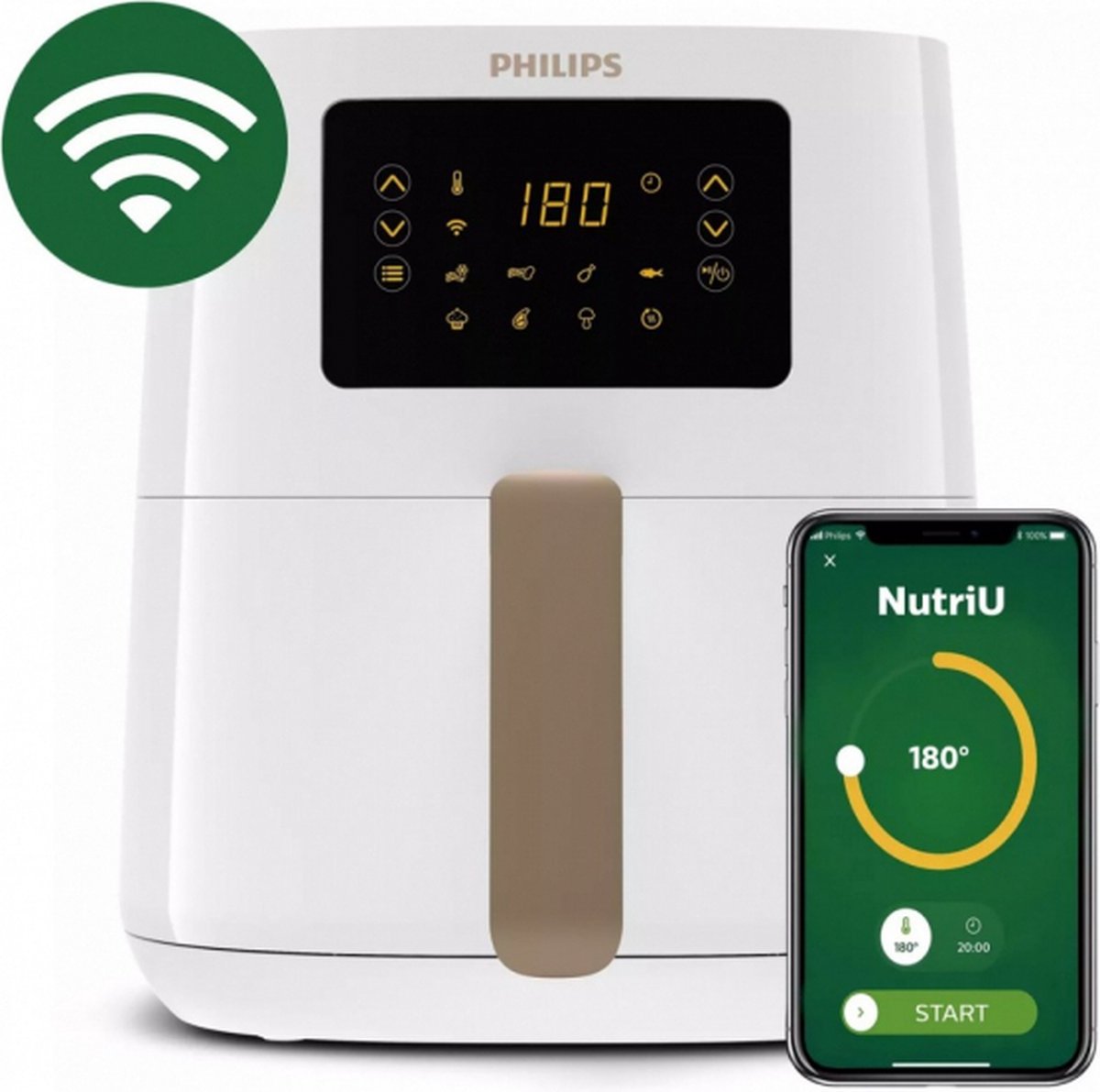 Philips HD9255/30 5000 Series Heteluchtfriteuse 4.1L Wit