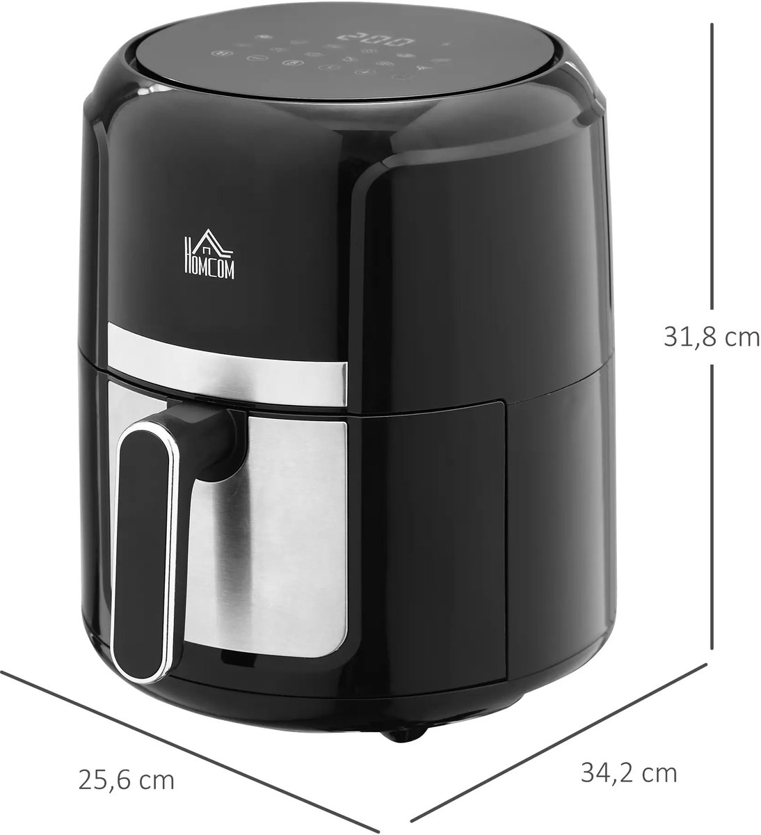 Premie Airfryer 4L Digitaal Zwart
